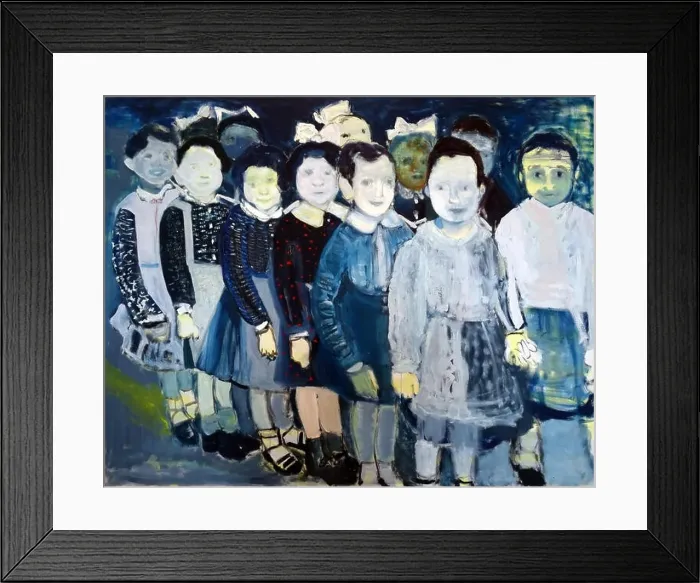 Framed Print : The Turkish Schoolgirls by Marlene Dumas (b. 1953). Oil on canvas Framed Print : The Turkish Schoolgirls by Marlene Dumas (b. 1953). Oil on canvas