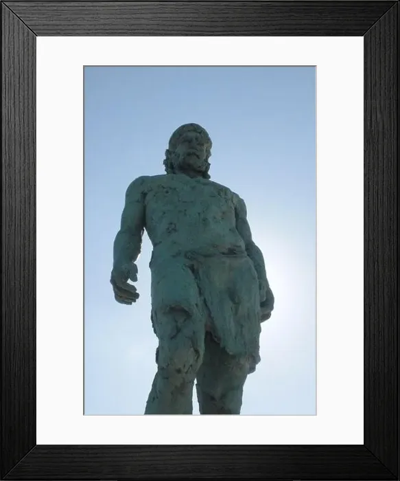 Framed Print : Ulises statue in Ithaka (Vathy) promenande Framed Print : Ulises statue in Ithaka (Vathy) promenande