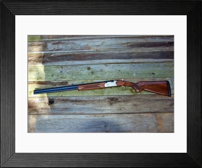 Framed Print : 28 Gauge Superposed Double Barreled Shotgun Framed Print : 28 Gauge Superposed Double Barreled Shotgun