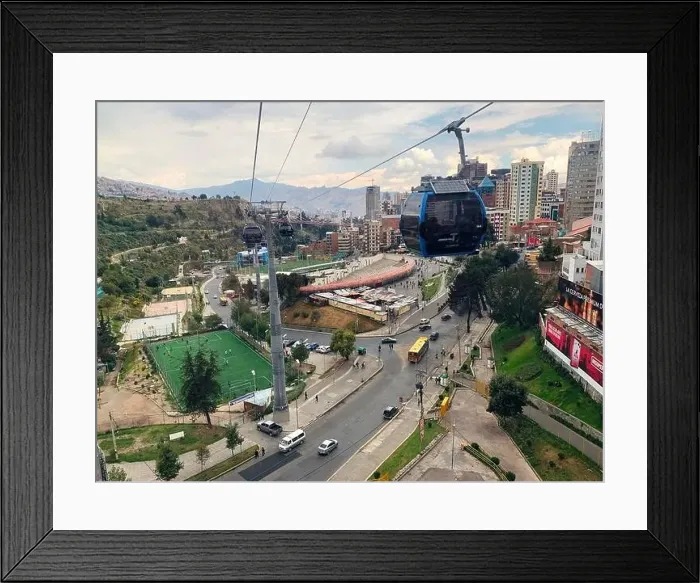 Framed Print : Aerial view on the Laz Paz city Framed Print : Aerial view on the Laz Paz city