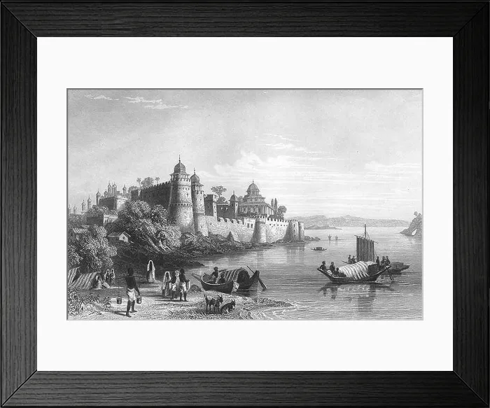 Framed Print : Fort of Akbar Allahabad 1850s Framed Print : Fort of Akbar Allahabad 1850s