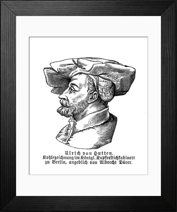 Framed Print : Ulrich von Hutten portrait ( 1488 - 1523)