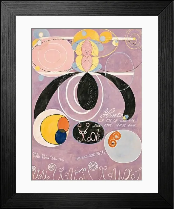 Framed Print : Hilma af Klint artwork - The Ten Largest - No 6 Framed Print : Hilma af Klint artwork - The Ten Largest - No 6