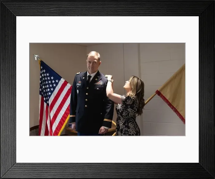 Framed Print : Capt. Christopher Tait, logistics officer Framed Print : Capt. Christopher Tait, logistics officer
