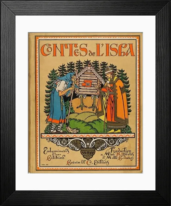 Framed Print : Cover of Contes de l'Isba, 1931. Private Collection Framed Print : Cover of Contes de l'Isba, 1931. Private Collection