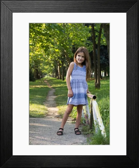 Framed Print : girl fashion 5 years posing Framed Print : girl fashion 5 years posing