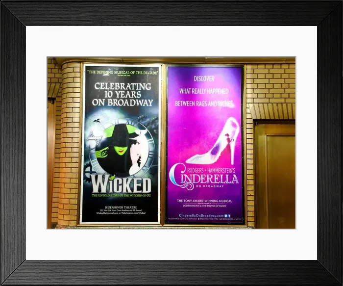 Framed Print : Times Square, New York City, Broadway Musical Posters Framed Print : Times Square, New York City, Broadway Musical Posters