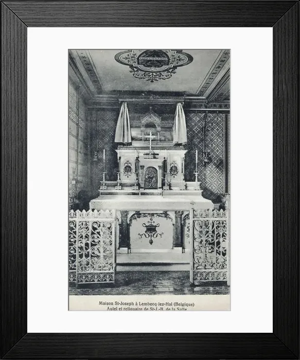 Framed Print : Postcard from Lembecq-lez-Hal Lembeek Maison St-Joseph dating 1910-1930, Belgium Framed Print : Postcard from Lembecq-lez-Hal Lembeek Maison St-Joseph dating 1910-1930, Belgium