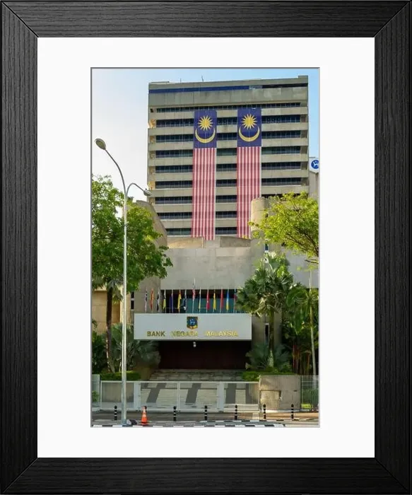 Framed Print : Bank Negara Malaysia from the front Framed Print : Bank Negara Malaysia from the front
