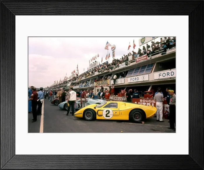 Framed Print : Le Mans 24 Hours 11th June 1967. No 2 Bruce McLaren, Mark Donohue Ford Mark IV finished 4th Framed Print : Le Mans 24 Hours 11th June 1967. No 2 Bruce McLaren, Mark Donohue Ford Mark IV finished 4th
