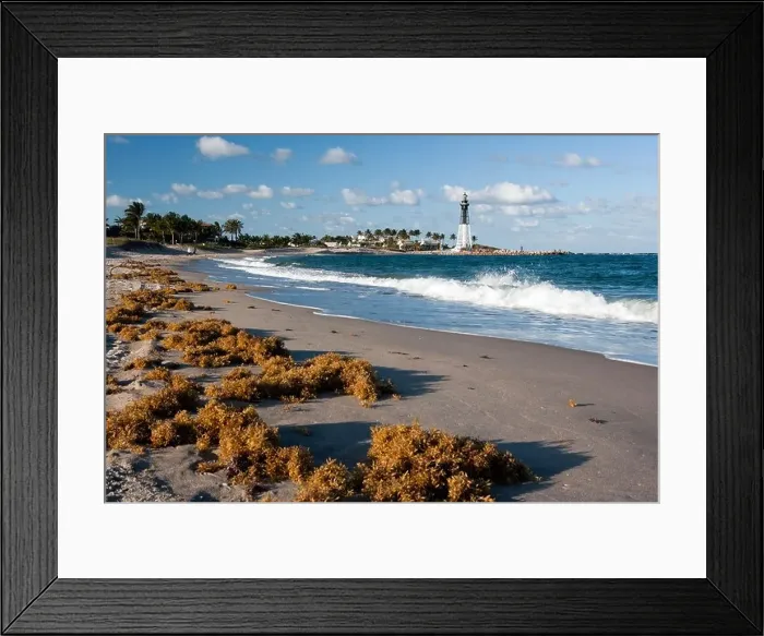 Framed Print : Hillsboro Inlet Lighthouse - Pompano Beach, Florida USA Framed Print : Hillsboro Inlet Lighthouse - Pompano Beach, Florida USA
