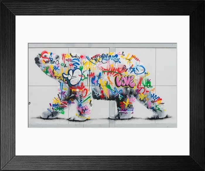 Framed Print : Polar bear (Ursus maritimus) from Graffiti, , Longyearbyen, Spitsbergen, Svalbard, Norway Framed Print : Polar bear (Ursus maritimus) from Graffiti, , Longyearbyen, Spitsbergen, Svalbard, Norway