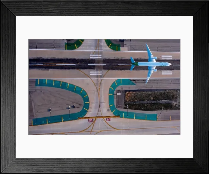 Framed Print : Aerial view, LAX, Los Angeles International Airport