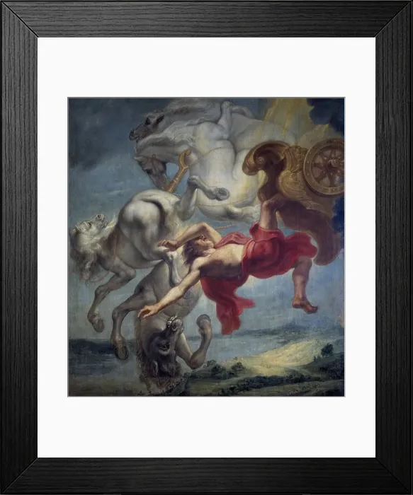 Framed Print : The fall of Phaeton, End of 17th cen.. Artist: Eyck, Jan Carel van (1649-1690s) Framed Print : The fall of Phaeton, End of 17th cen.. Artist: Eyck, Jan Carel van (1649-1690s)