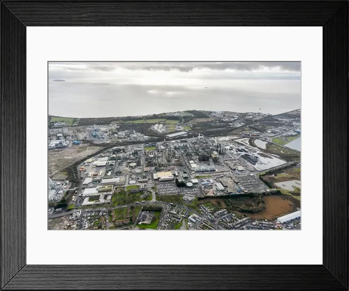 Framed Print : An aerial view of the Dow Corning Chemical Works, Barry, South Wales Framed Print : An aerial view of the Dow Corning Chemical Works, Barry, South Wales
