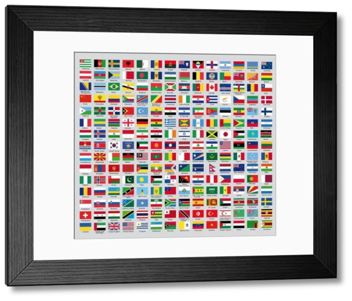 Framed Print : Official country flags Framed Print : Official country flags
