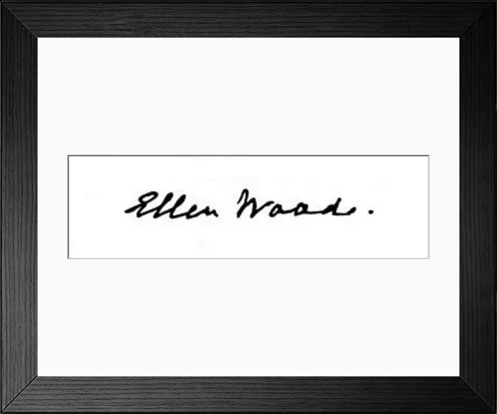 Framed Print : Signature of Ellen Wood Framed Print : Signature of Ellen Wood