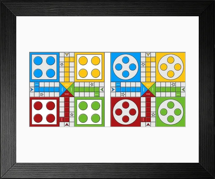 Framed Print : Ludo printable board game vector image Framed Print : Ludo printable board game vector image