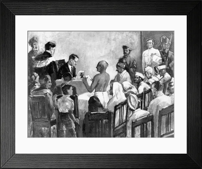 Framed Print : The Great Trial of 1922 of Mahatma Gandhi, India, 18 March 1922, old vintage 1900s picture Framed Print : The Great Trial of 1922 of Mahatma Gandhi, India, 18 March 1922, old vintage 1900s picture