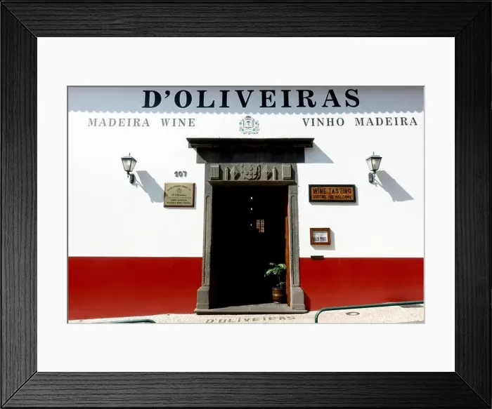 Framed Print : D'Oliveiras Madeira wine warehouse and shop Funchal Madeira
