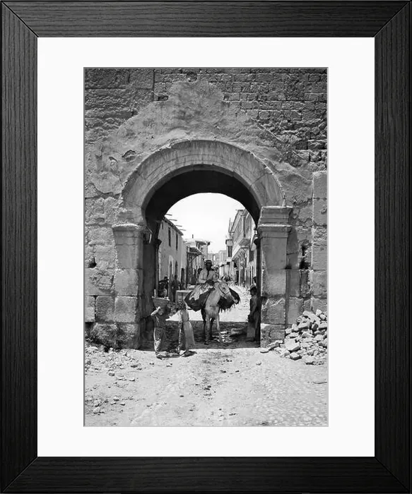 Framed Print : Syria: The East Gate of Damascus (Dimashq) and the Street Called Straight Framed Print : Syria: The East Gate of Damascus (Dimashq) and the Street Called Straight