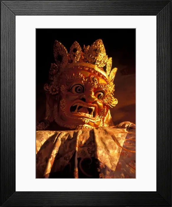Framed Print : Tibet- Shigatse. Wrathful deity at Tashilumpo monastery Framed Print : Tibet- Shigatse. Wrathful deity at Tashilumpo monastery
