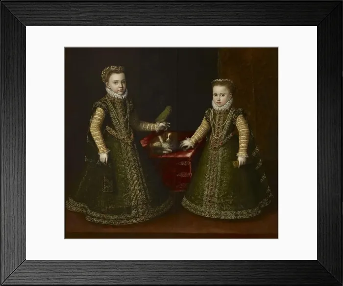 Framed Print : Infantas Isabella Clara Eugenia and Catalina Micaela, 1570 Framed Print : Infantas Isabella Clara Eugenia and Catalina Micaela, 1570