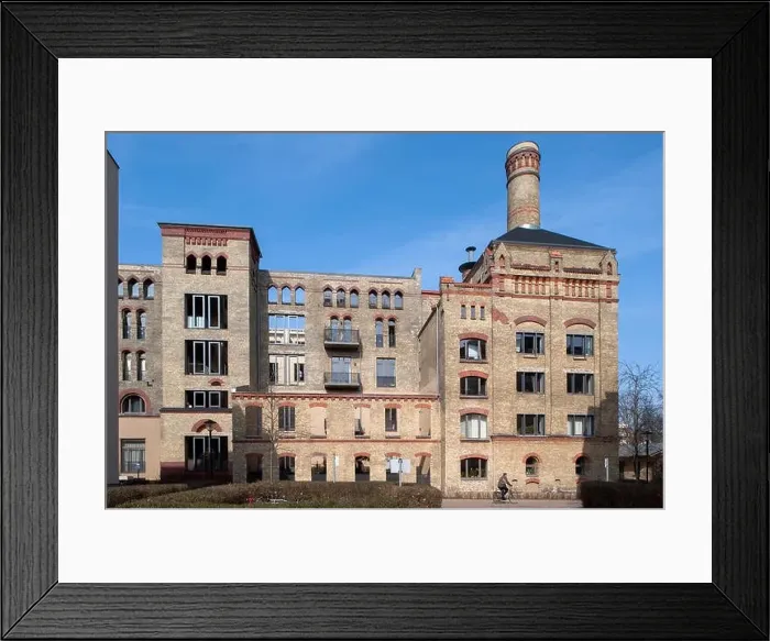 Framed Print : Berlin, Germany, the old Maelzerei in Berlin-Pankow Framed Print : Berlin, Germany, the old Maelzerei in Berlin-Pankow