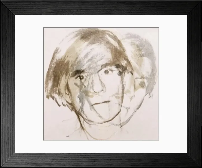 Framed Print : Andy Warhol self portrait, 1978 Framed Print : Andy Warhol self portrait, 1978