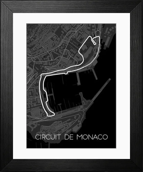 Framed Print : Formula One Monaco Grand Prix Poster Framed Print : Formula One Monaco Grand Prix Poster