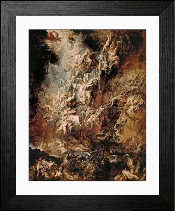 Framed Print : The Fall of the Damned, c. 1620. Found in the Collection of Alte Pinakothek, Munich Framed Print : The Fall of the Damned, c. 1620. Found in the Collection of Alte Pinakothek, Munich