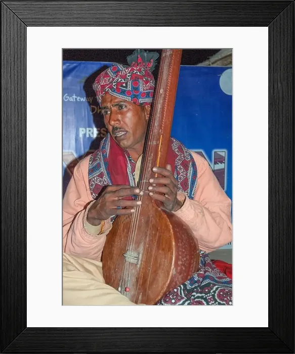 Framed Print : Local musician, Rann of Kutch Framed Print : Local musician, Rann of Kutch