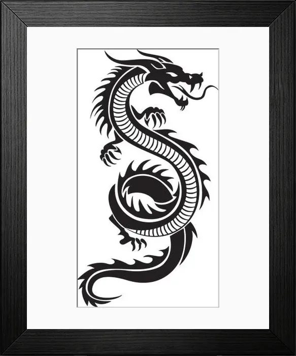 Framed Print : Dragon vector design Framed Print : Dragon vector design