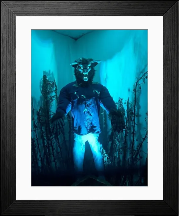 Framed Print : A werewolf exhibit in a Halloween experience at Newhaven Fort Framed Print : A werewolf exhibit in a Halloween experience at Newhaven Fort