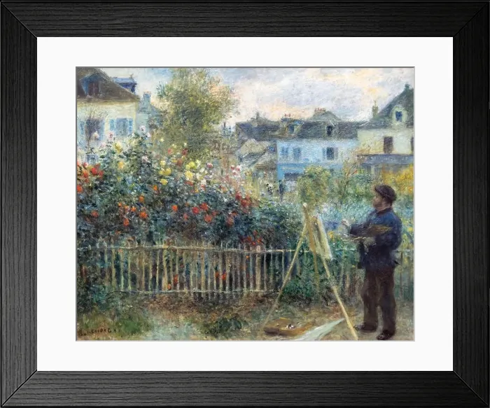 Framed Print : Claude Monet Painting in His Garden at Argenteuil by Auguste Renoir (1841-1919) Framed Print : Claude Monet Painting in His Garden at Argenteuil by Auguste Renoir (1841-1919)