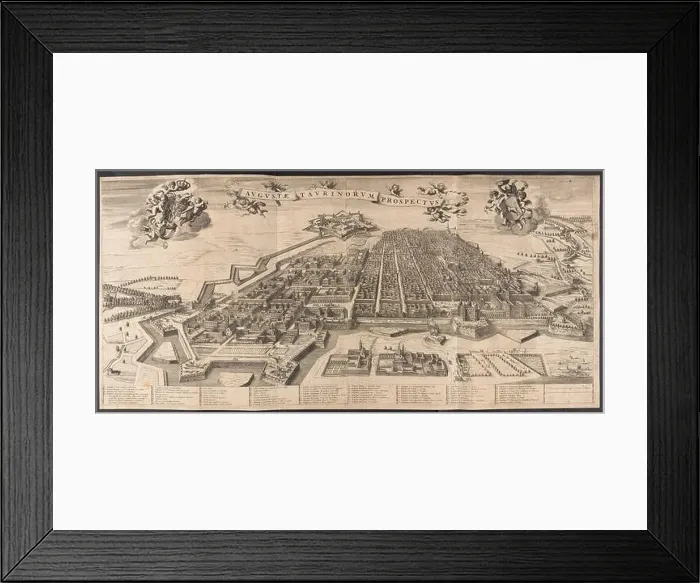 Framed Print : AVGVSTÆ TAVRINORVM PROSPECTVS Framed Print : AVGVSTÆ TAVRINORVM PROSPECTVS