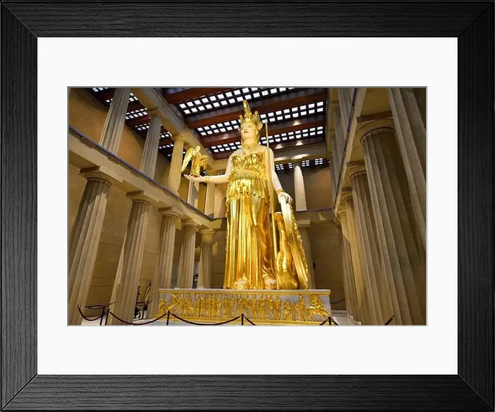 Framed Print : Centennial Parks Parthenon and the 42-foot-tall statue of Athena Parthenos Framed Print : Centennial Parks Parthenon and the 42-foot-tall statue of Athena Parthenos
