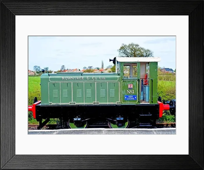 Framed Print : Ruston Hornsby Rowntrees shunter, Murton, Derwent Valley Light Railway, York, England Framed Print : Ruston Hornsby Rowntrees shunter, Murton, Derwent Valley Light Railway, York, England