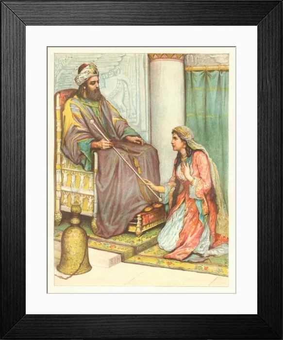 Framed Print : Esther Before King Ahasuerus Framed Print : Esther Before King Ahasuerus