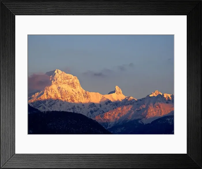 Framed Print : Alpine scenery Petit and Grand Muveran Framed Print : Alpine scenery Petit and Grand Muveran