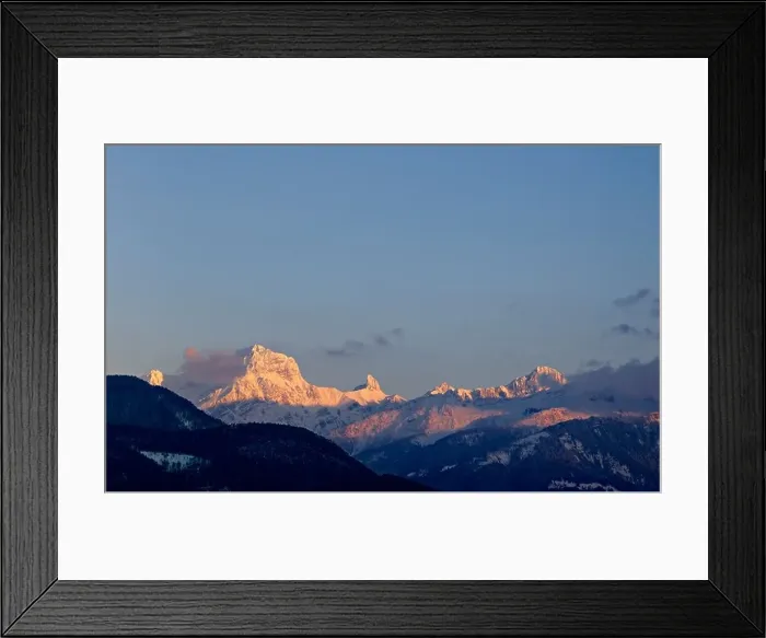Framed Print : Alpine scenery Petit and Grand Muveran Framed Print : Alpine scenery Petit and Grand Muveran