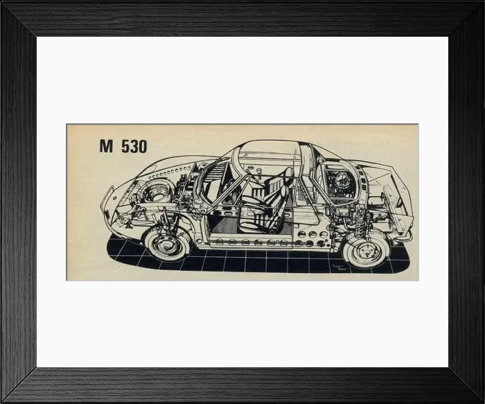 Framed Print : LA MATRA M 530. 1969 Framed Print : LA MATRA M 530. 1969