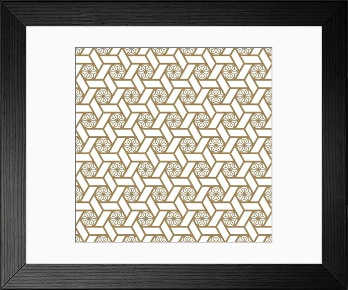 Framed Print : Seamless pattern japanese shoji kumiko Framed Print : Seamless pattern japanese shoji kumiko