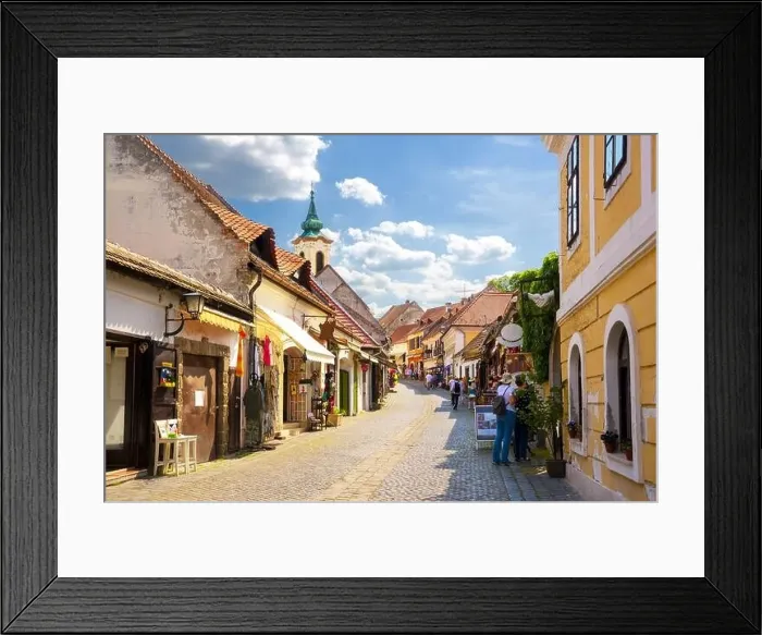 Framed Print : Old street in Szentendre city Framed Print : Old street in Szentendre city