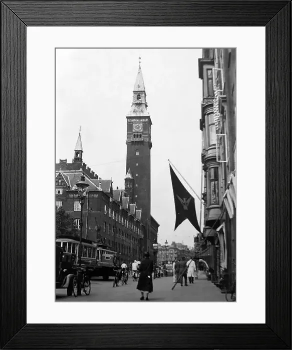 Framed Print : Copenhagen Denmark probably 1930s Framed Print : Copenhagen Denmark probably 1930s