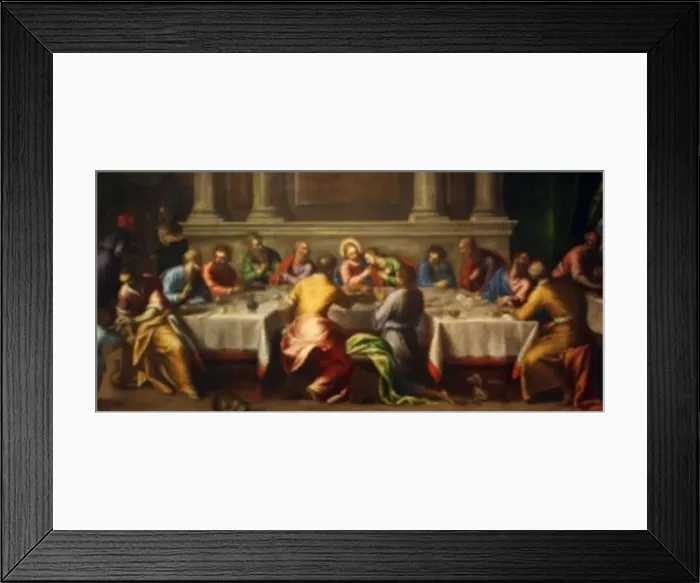 Framed Print : Abendmahl Jacopo Palma um 1570 Diözesanmuseum Graz Framed Print : Abendmahl Jacopo Palma um 1570 Diözesanmuseum Graz