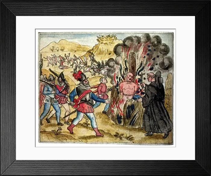 Framed Print : Hatuey was a Taíno chief from the island of Hispaniola Framed Print : Hatuey was a Taíno chief from the island of Hispaniola