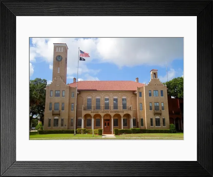 Framed Print : Florida LaBelle, Hendry County Courthouse Framed Print : Florida LaBelle, Hendry County Courthouse