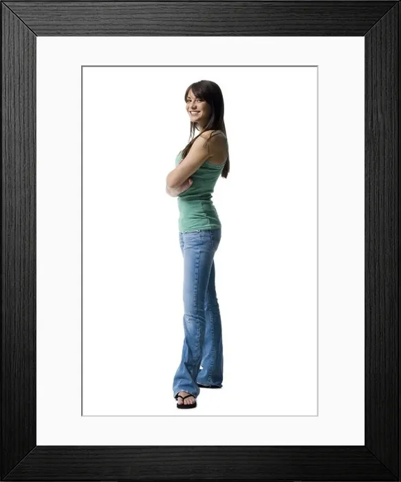 Framed Print : Woman with crossed arms Framed Print : Woman with crossed arms