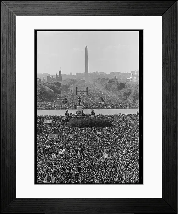 Framed Print : A glimpse of the 1995 Million Man March - from 2 Framed Print : A glimpse of the 1995 Million Man March - from 2